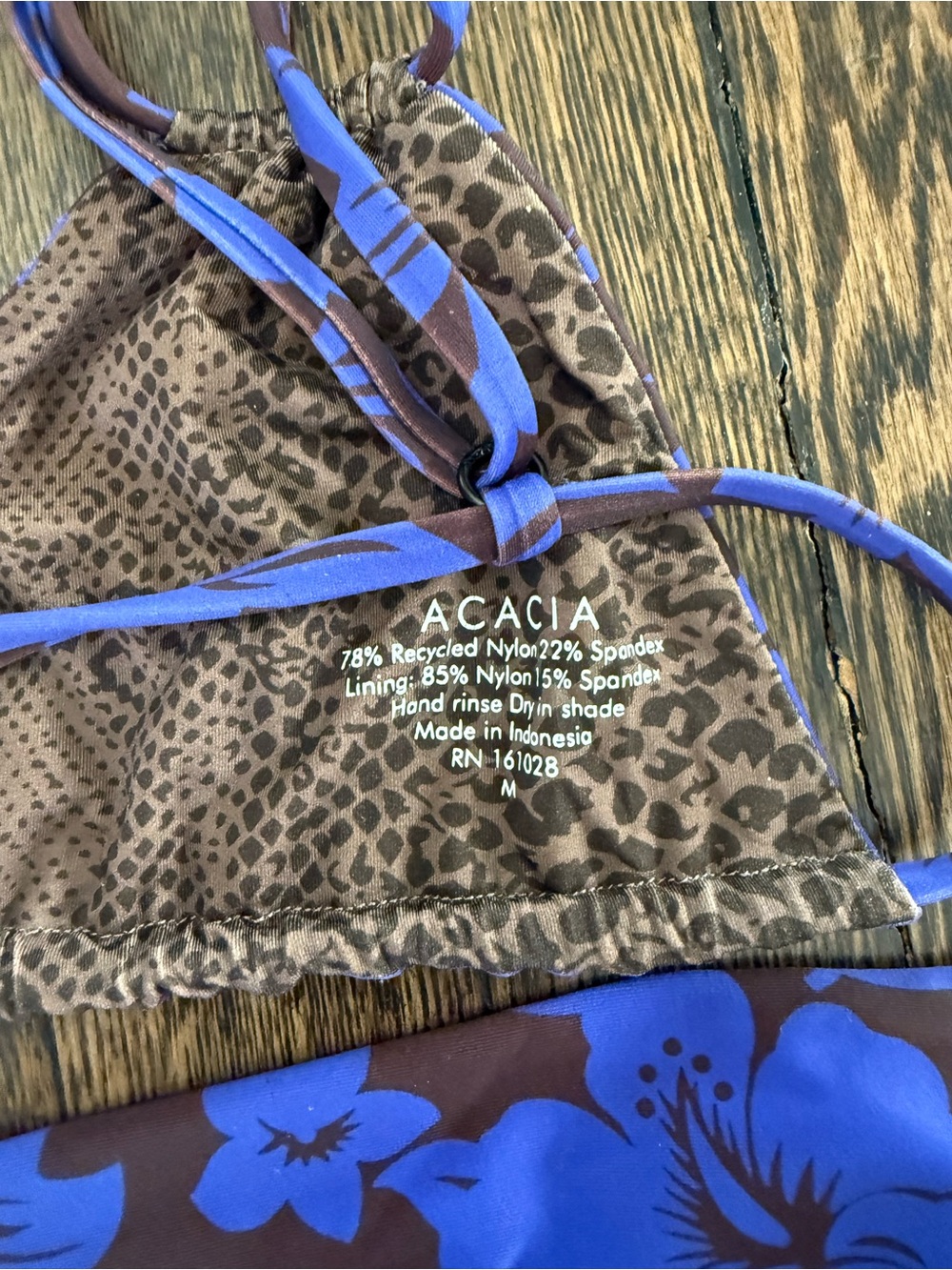acacia swimwear Alau Bikini, Size Medium - Picture 4 of 4